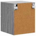 vidaXL Nástenná nočná skrinka 2 pcs Sivý Sonoma 34,5 x 33 x 40 cm – Obrázok 6