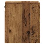 vidaXL Nástenná nočná skrinka 2 pcs Staré drevo 34,5 x 33 x 40 cm – Obrázok 5