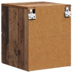 vidaXL Nástenná nočná skrinka 2 pcs Staré drevo 34,5 x 33 x 40 cm – Obrázok 6