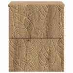 vidaXL Nástenná nočná skrinka Dub artisan 34,5 x 33 x 40 cm – Obrázok 3
