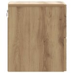 vidaXL Nástenná nočná skrinka Dub artisan 34,5 x 33 x 40 cm – Obrázok 4