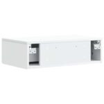 vidaXL Nástenný bočný stôl Biela 59 x 34,5 x 17 cm Kompozitné drevo – Obrázok 5
