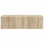 vidaXL Nástenný bočný stôl Dub sonoma 59 x 34,5 x 17 cm – Obrázok 3
