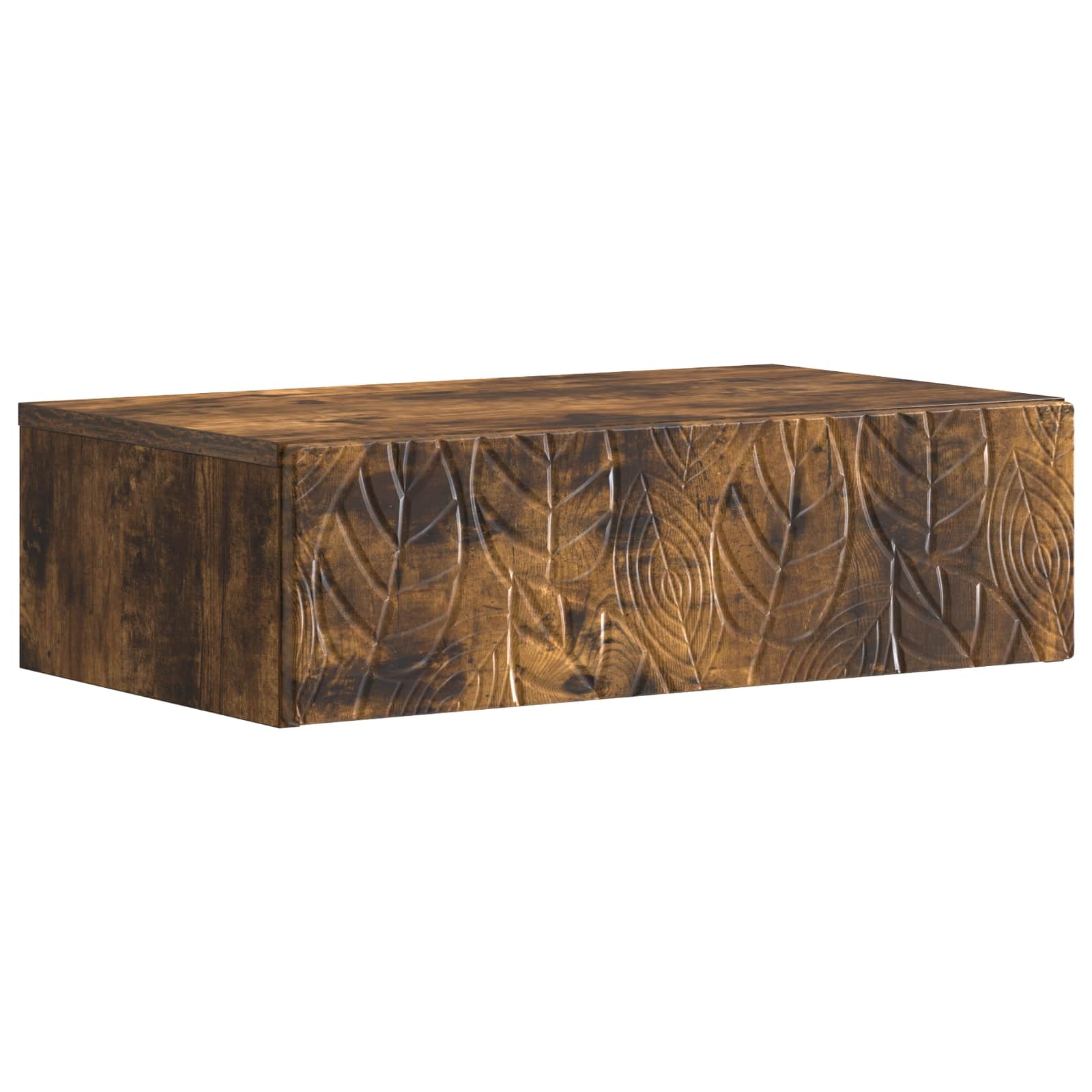 898830_1.jpg vidaXL Nástenný bočný stôl Dymový dub 59 x 34,5 x 17 cm – Obrázok 1