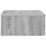 vidaXL Nástenný bočný stôl Sivý Sonoma 59 x 34,5 x 17 cm – Obrázok 4