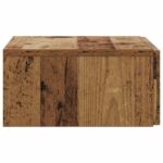 vidaXL Nástenný bočný stôl Staré drevo 59 x 34,5 x 17 cm – Obrázok 4
