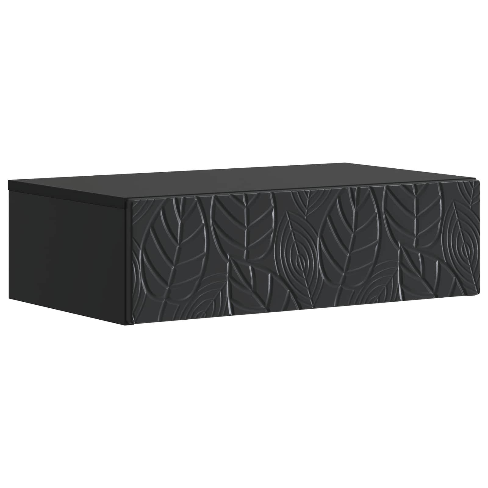 898836_1.jpg vidaXL Nástenný bočný stôl Čierna 87,5 x 34,5 x 17 cm Kompozitné drevo – Obrázok 1