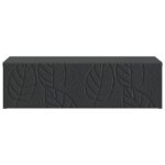 vidaXL Nástenný bočný stôl Čierna 87,5 x 34,5 x 17 cm Kompozitné drevo – Obrázok 3