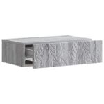 vidaXL Nástenný bočný stôl Sivý Sonoma 87,5 x 34,5 x 17 cm – Obrázok 2