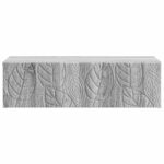 vidaXL Nástenný bočný stôl Sivý Sonoma 87,5 x 34,5 x 17 cm – Obrázok 3