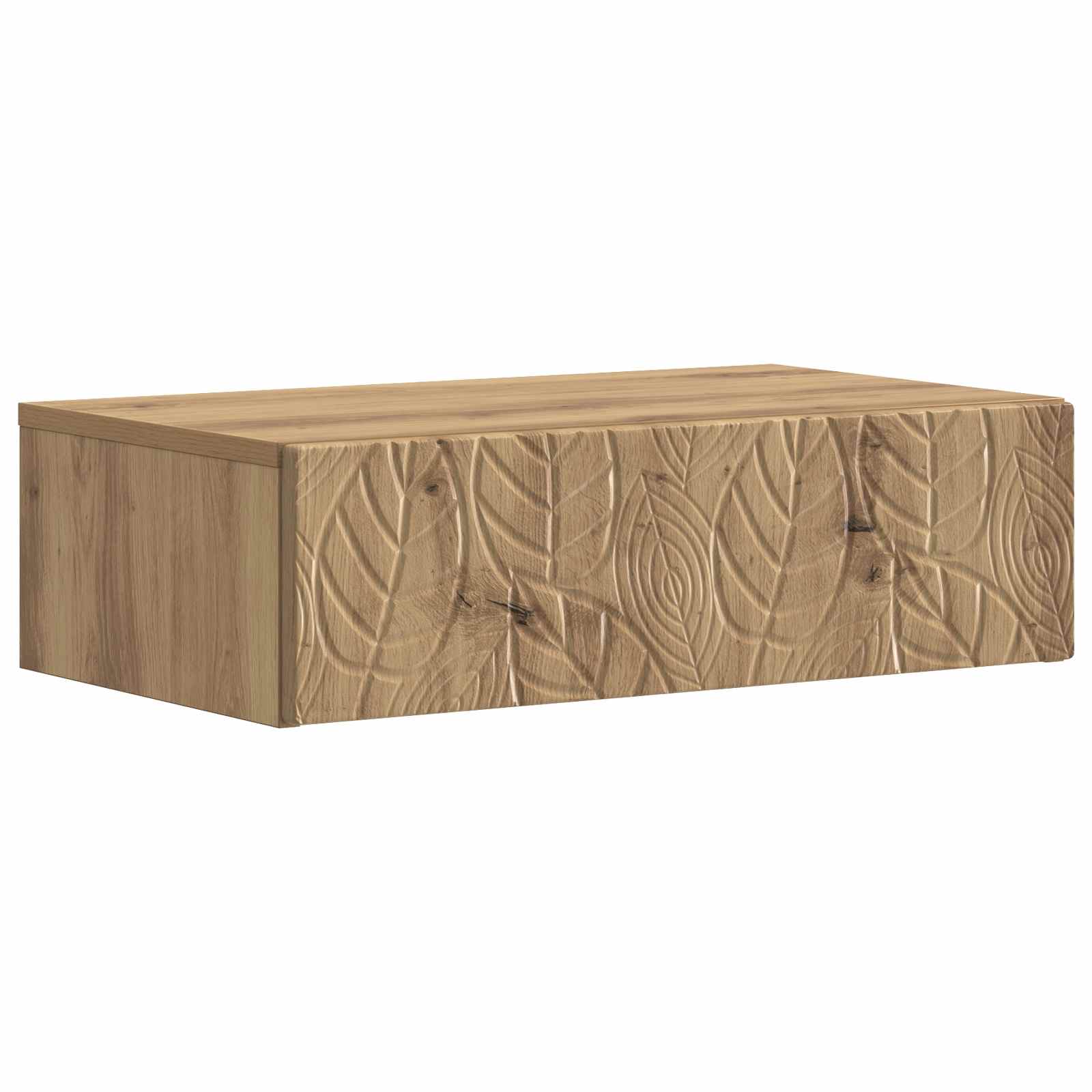 898844_1.jpg vidaXL Nástenný bočný stôl Dub artisan 87,5 x 34,5 x 17 cm – Obrázok 1