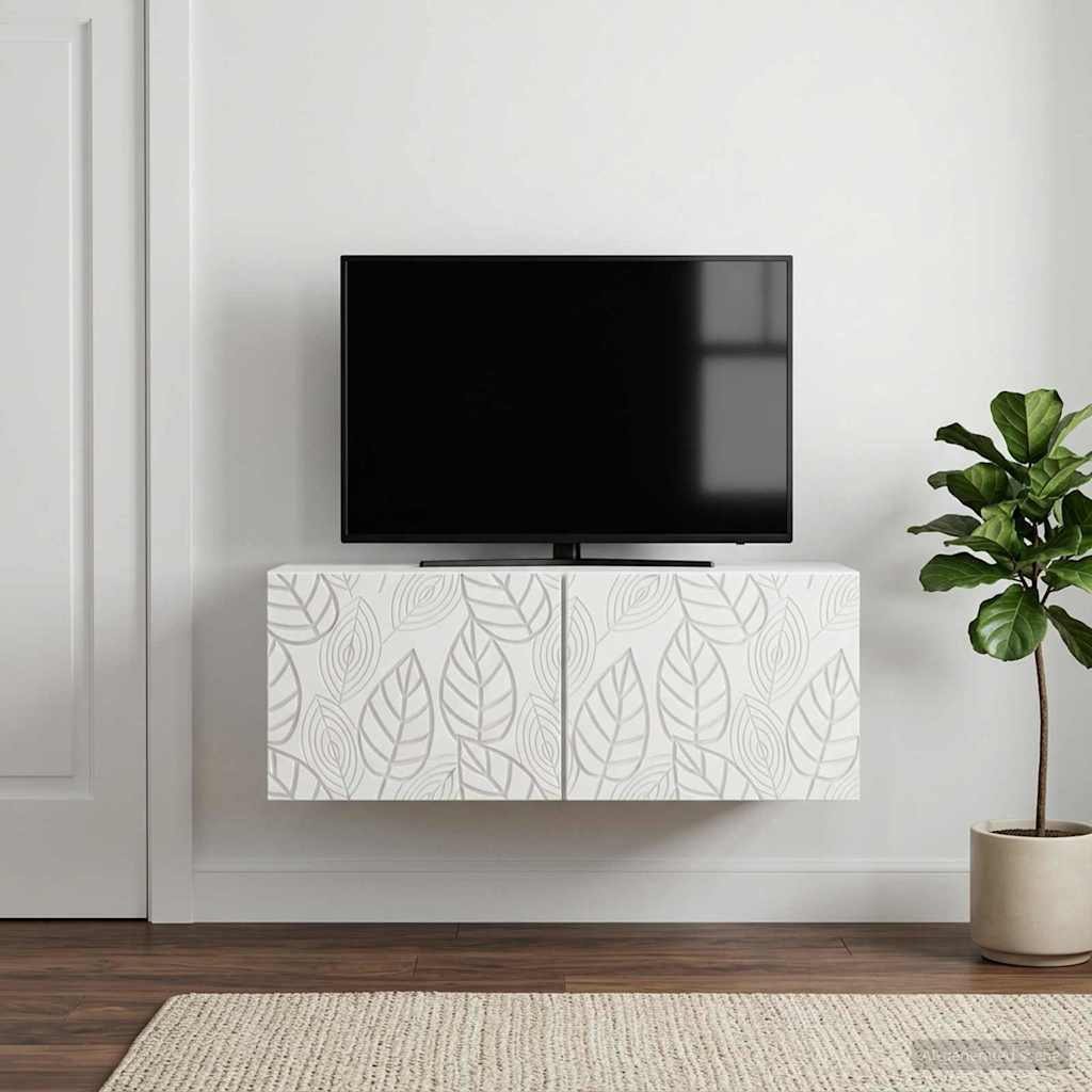898845_1.jpg vidaXL Nástenná TV skrinka 59,5 x 41 x 30 cm Biela Kompozitné drevo – Obrázok 1
