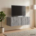 vidaXL Nástenná TV skrinka 59,5 x 41 x 30 cm Sivý Sonoma – Obrázok 3