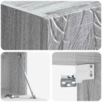 vidaXL Nástenná TV skrinka 59,5 x 41 x 30 cm Sivý Sonoma – Obrázok 8