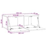 vidaXL Nástenná TV skrinka 59,5 x 41 x 30 cm Sivý Sonoma – Obrázok 9