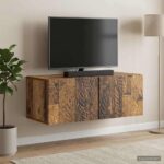 vidaXL Nástenná TV skrinka 59,5 x 41 x 30 cm Staré drevo – Obrázok 3