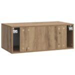 vidaXL Nástenná TV skrinka 59,5 x 41 x 30 cm Dub artisan – Obrázok 7
