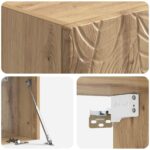 vidaXL Nástenná TV skrinka 59,5 x 41 x 30 cm Dub artisan – Obrázok 8