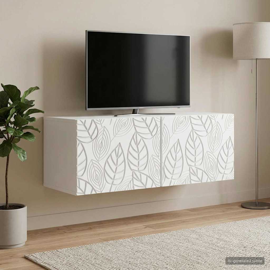 898855_1.jpg vidaXL Nástenná TV skrinka 78,5 x 41 x 30 cm Biela Kompozitné drevo – Obrázok 1