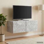 vidaXL Nástenná TV skrinka 78,5 x 41 x 30 cm Betónovo sivá – Obrázok 3