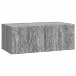 vidaXL Nástenná TV skrinka 78,5 x 41 x 30 cm Sivý Sonoma – Obrázok 2
