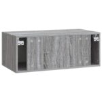 vidaXL Nástenná TV skrinka 78,5 x 41 x 30 cm Sivý Sonoma – Obrázok 7