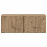 vidaXL Nástenná TV skrinka 78,5 x 41 x 30 cm Dub artisan – Obrázok 5