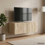 vidaXL Nástenná TV skrinka 98 x 41 x 30 cm Dub sonoma Kompozitné drevo – Obrázok 3