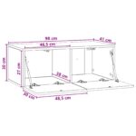 vidaXL Nástenná TV skrinka 98 x 41 x 30 cm Betónovo sivá – Obrázok 10