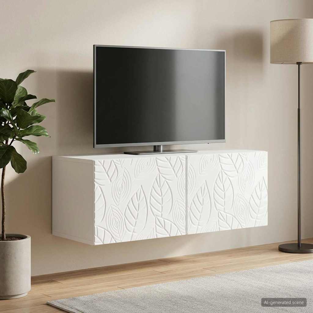 898869_1.jpg vidaXL Nástenná TV skrinka 98 x 41 x 30 cm Biela s vysokým leskom – Obrázok 1