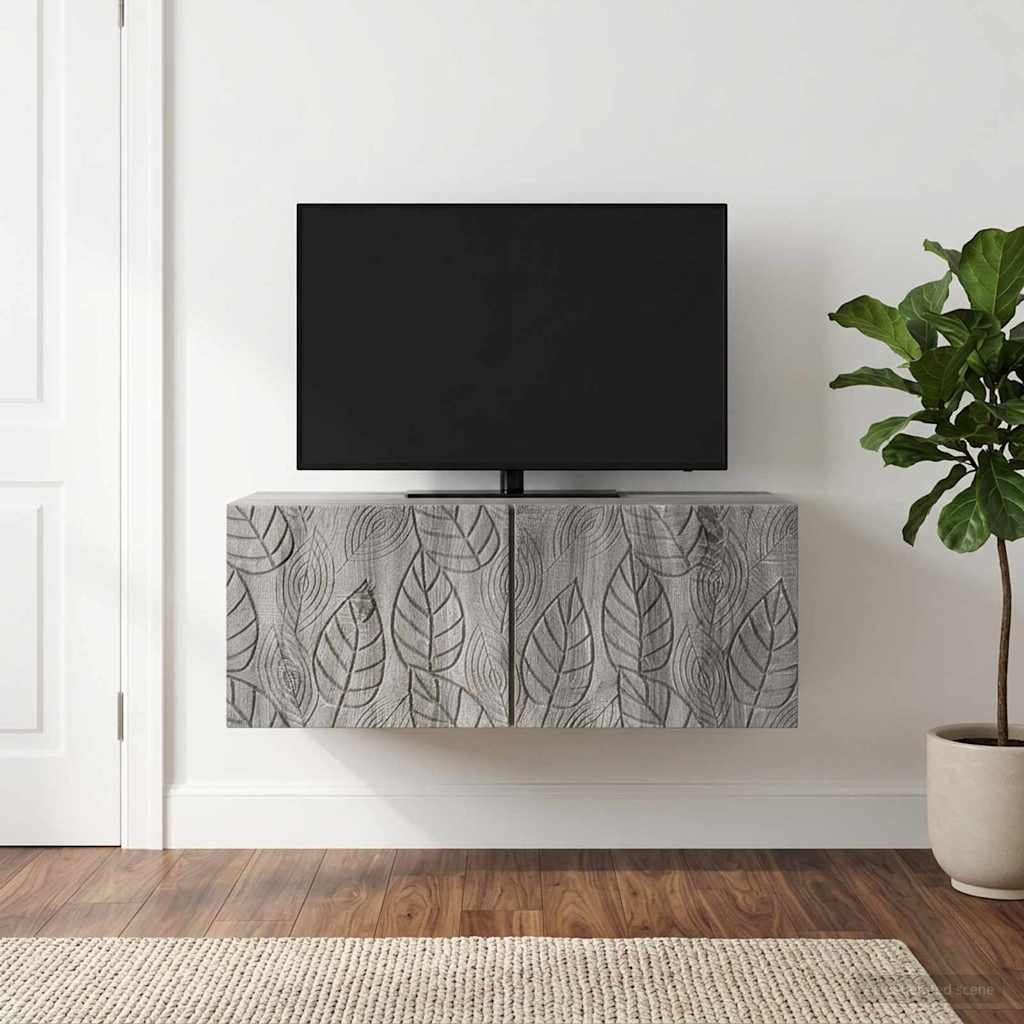 898871_1.jpg vidaXL Nástenná TV skrinka 98 x 41 x 30 cm Sivý Sonoma – Obrázok 1