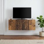 vidaXL Nástenná TV skrinka 98 x 41 x 30 cm Staré drevo – Obrázok 3