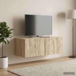 vidaXL Nástenná TV skrinka 59,5 x 31 cm Dub sonoma Kompozitné drevo