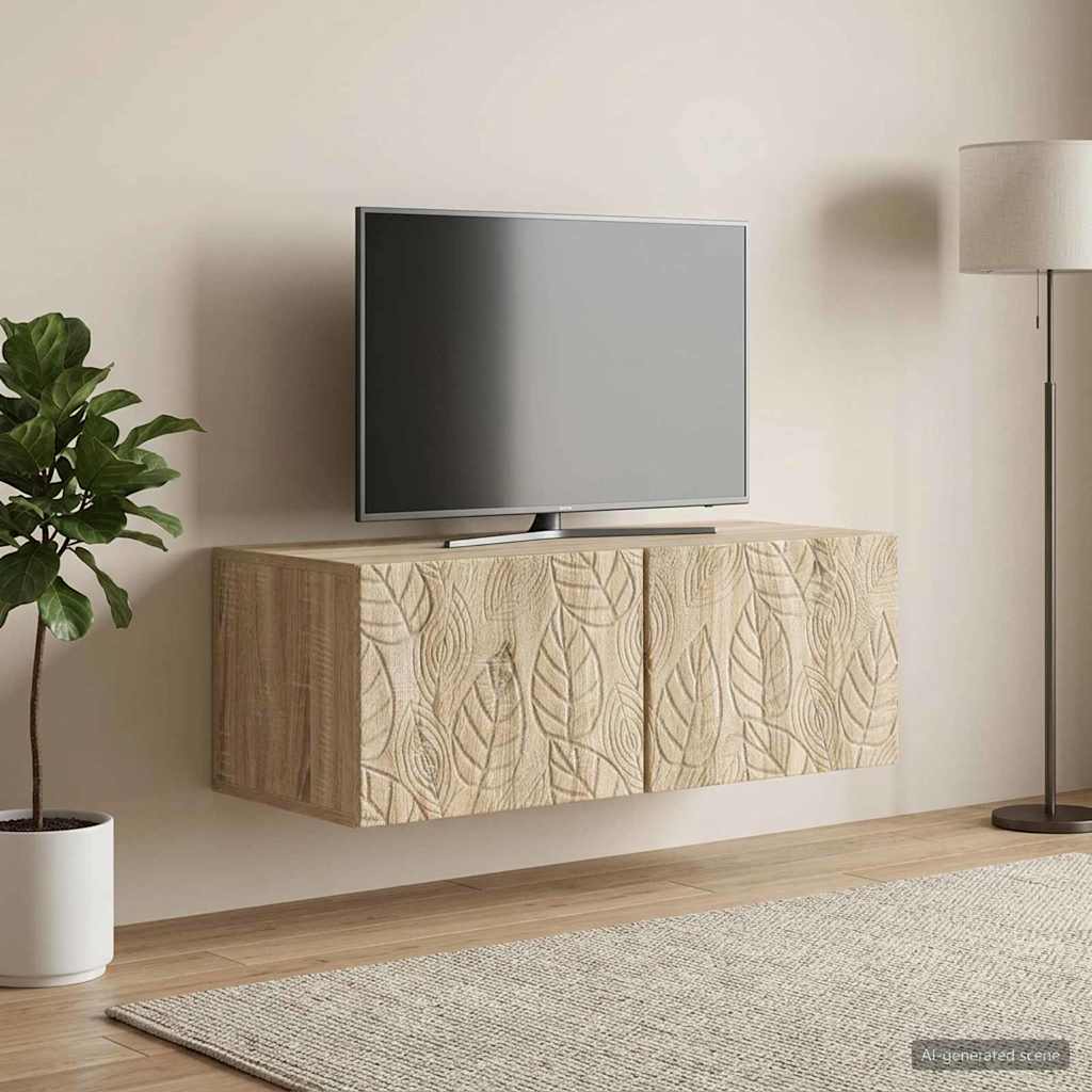 898877_1.jpg vidaXL Nástenná TV skrinka 59,5 x 31 cm Dub sonoma Kompozitné drevo – Obrázok 1