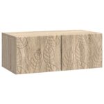 vidaXL Nástenná TV skrinka 59,5 x 31 cm Dub sonoma Kompozitné drevo – Obrázok 2