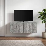 vidaXL Nástenná TV skrinka 59,5 x 31 cm Sivý Sonoma Kompozitné drevo – Obrázok 3