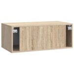 vidaXL Nástenná TV skrinka 78,5 x 31 cm Dub sonoma Kompozitné drevo – Obrázok 7
