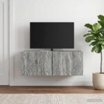 vidaXL Nástenná TV skrinka 78,5 x 31 cm Sivý Sonoma Kompozitné drevo – Obrázok 3