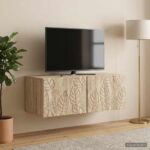 vidaXL Nástenná TV skrinka 98 x 31 cm Dub sonoma Kompozitné drevo – Obrázok 3