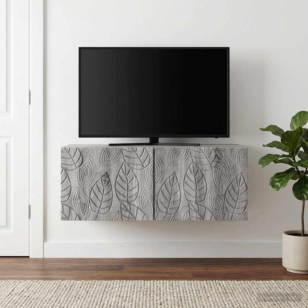 898901_1.jpg vidaXL Nástenná TV skrinka 98 x 31 cm Sivý Sonoma Kompozitné drevo – Obrázok 1
