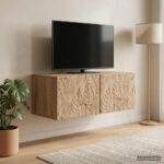 vidaXL Nástenná TV skrinka 98 x 31 cm Dub artisan Kompozitné drevo