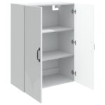 vidaXL Nástenná skrinka Biela 66 x 34,5 x 90 cm Kompozitné drevo – Obrázok 2
