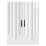 vidaXL Nástenná skrinka Biela s vysokým leskom 66 x 34,5 x 90 cm – Obrázok 3