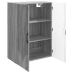 vidaXL Nástenná skrinka Sivý Sonoma 66 x 34,5 x 90 cm Kompozitné drevo – Obrázok 2