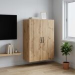 vidaXL Nástenná skrinka Dub artisan 66 x 34,5 x 90 cm Kompozitné drevo – Obrázok 9