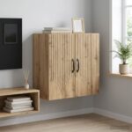 vidaXL Nástenná skrinka Dub artisan 59 x 31 x 60 cm Kompozitné drevo – Obrázok 9