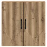 vidaXL Nástenná skrinka Dub artisan 59 x 31 x 60 cm Kompozitné drevo – Obrázok 3
