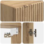 vidaXL Nástenná skrinka Dub artisan 33 x 34,5 x 90 cm Kompozitné drevo – Obrázok 6