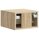 vidaXL Nástenná nočná skrinka 2 pcs Dub sonoma 34,5 x 33 x 20 cm – Obrázok 7