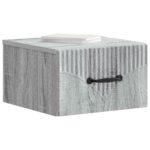 vidaXL Nástenná nočná skrinka 2 pcs Sivá sonoma 34,5 x 33 x 20 cm – Obrázok 2